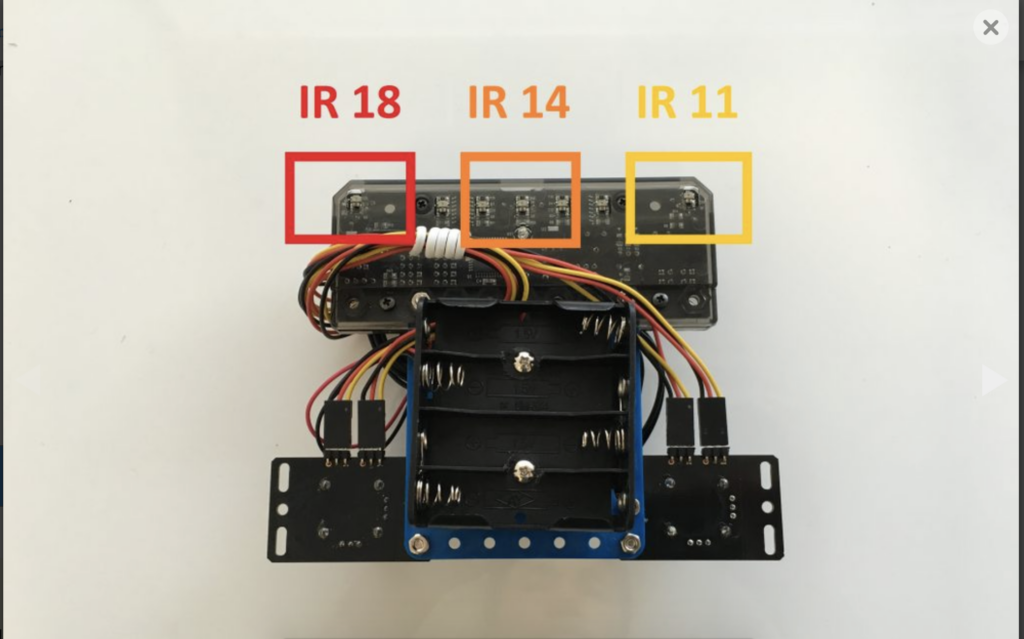 CoDrone remote control IR sensors 11, 14, 18