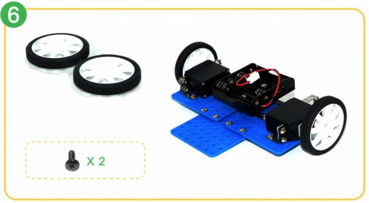 Line Follower Bot Wheels and Smart Inventor Board1