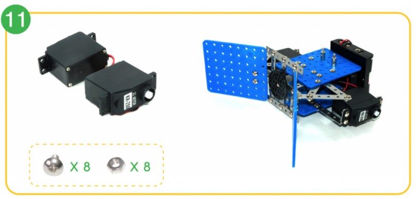 Soccer Bot Shields, motors, and Smart Inventor Board2