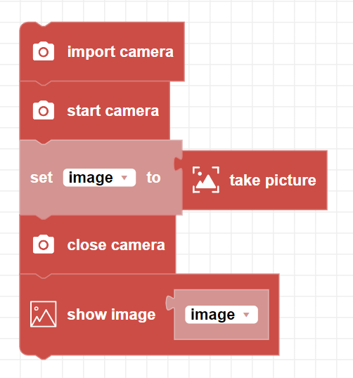 zumi blockly take picture and show image