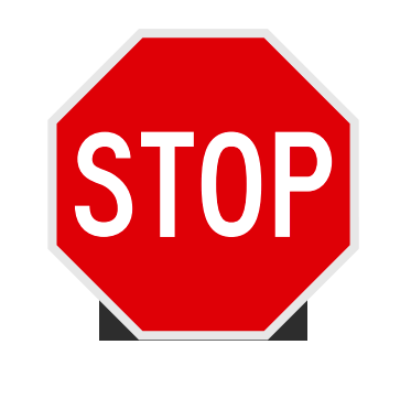 stop sign card