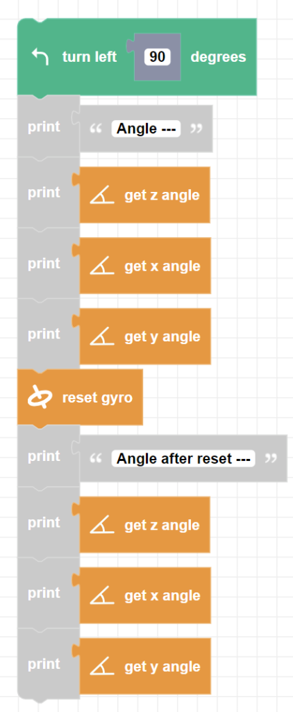 zumi blockly reset gyro example